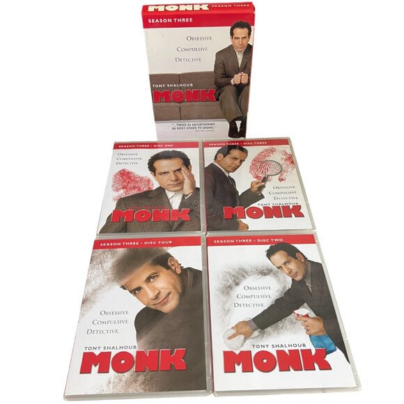 Monk TV Show Seasons  2, 3, 4, 5, 6, DVD Box Sets - Picture 8 of 12